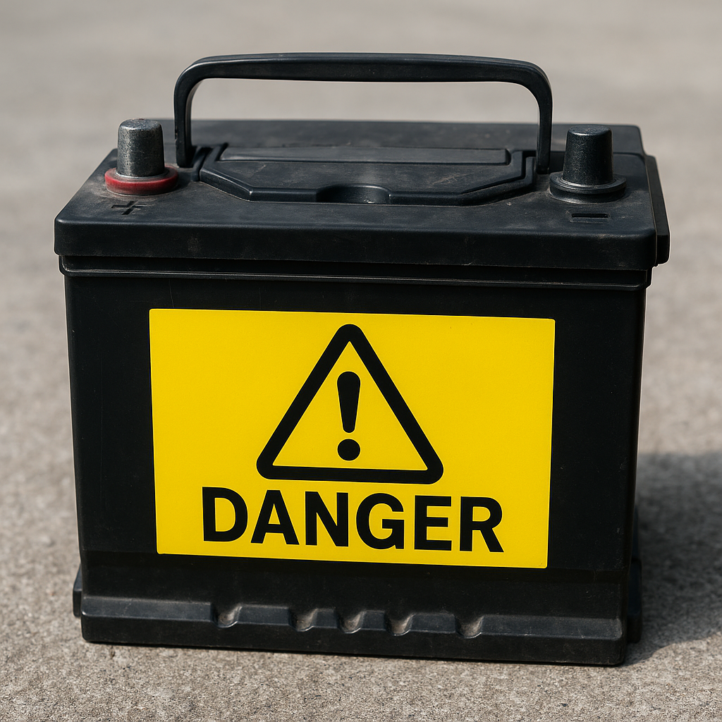 Which hazard class is automotive batteries